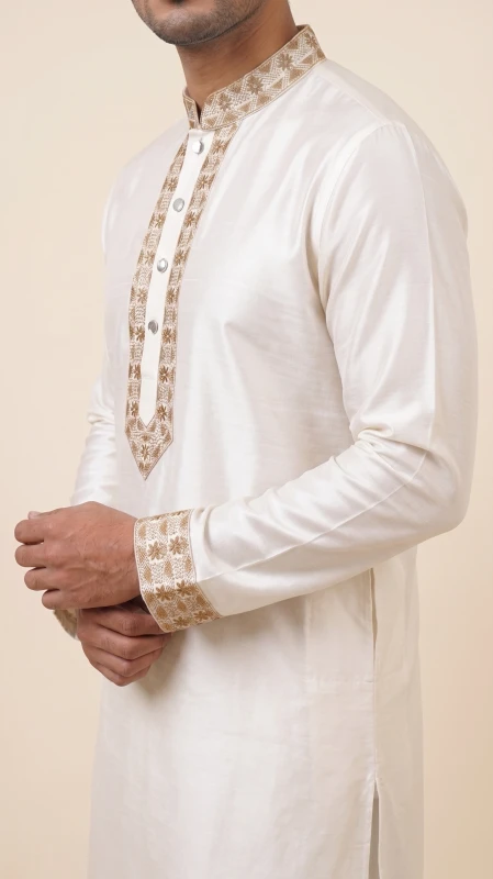 taati ccp 01=premium cotton  Embroidered Panjabi