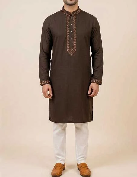 taati CCP02=premium cotton  Embroidered Panjabi