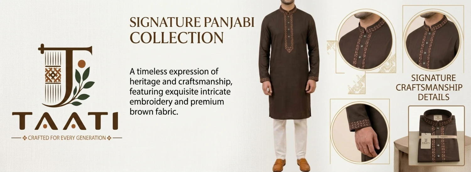 taati CCP02=premium cotton  Embroidered Panjabi