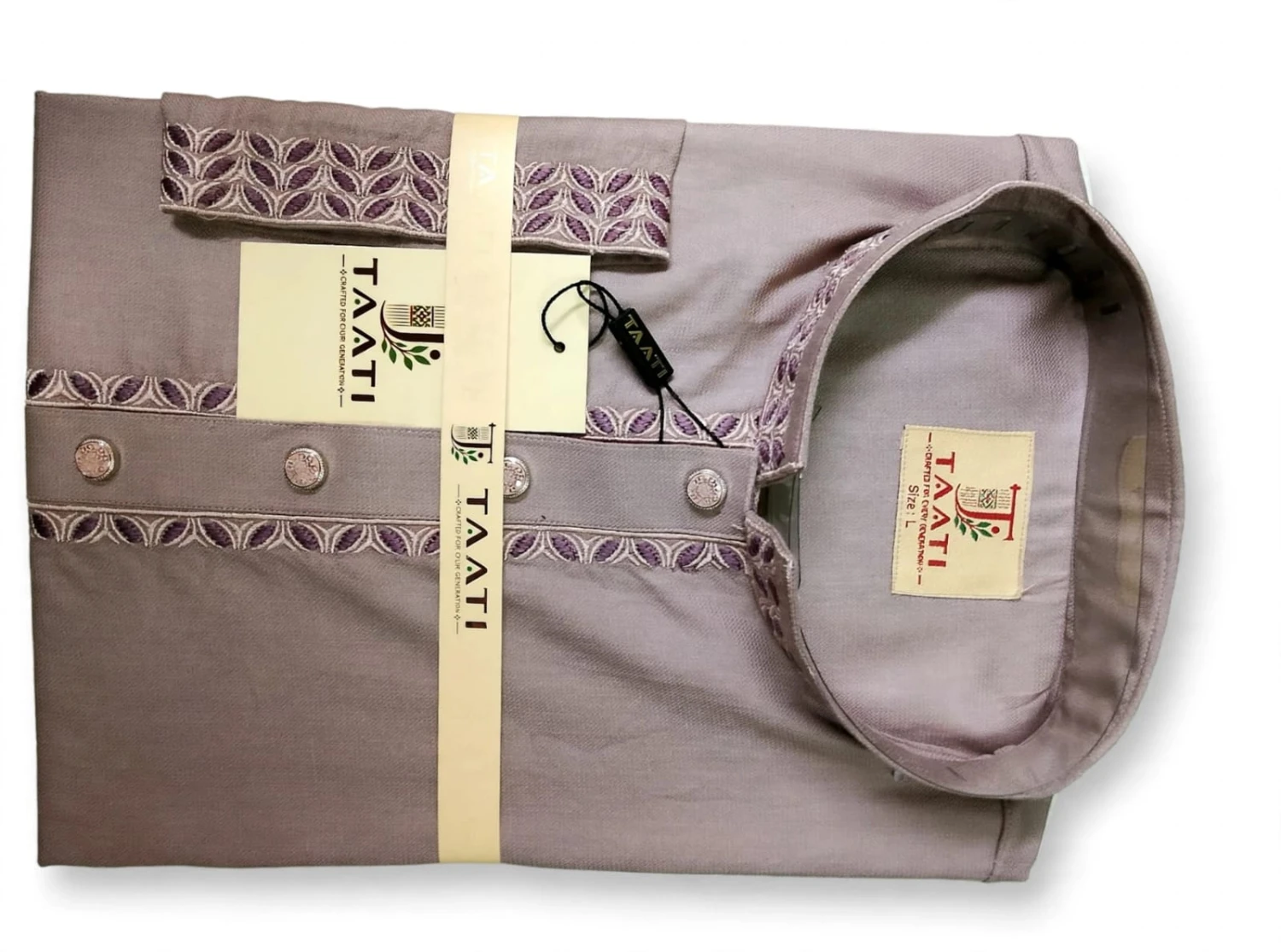 TAATI CCP 06=  100%premium cotton Embroidered panjabi