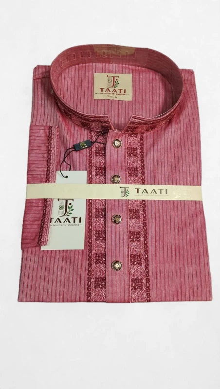 taati 27=premium cotton  Embroidered Panjabi
