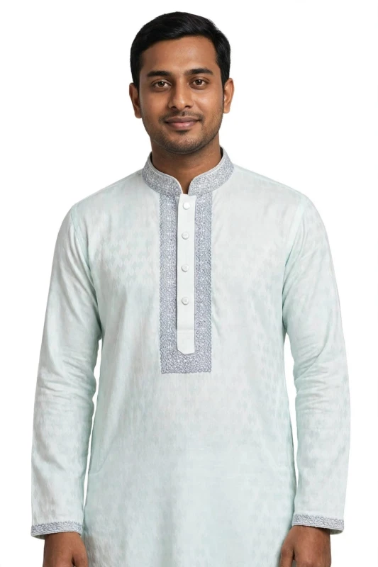 taati cp37=premium cotton  Embroidered Panjabi