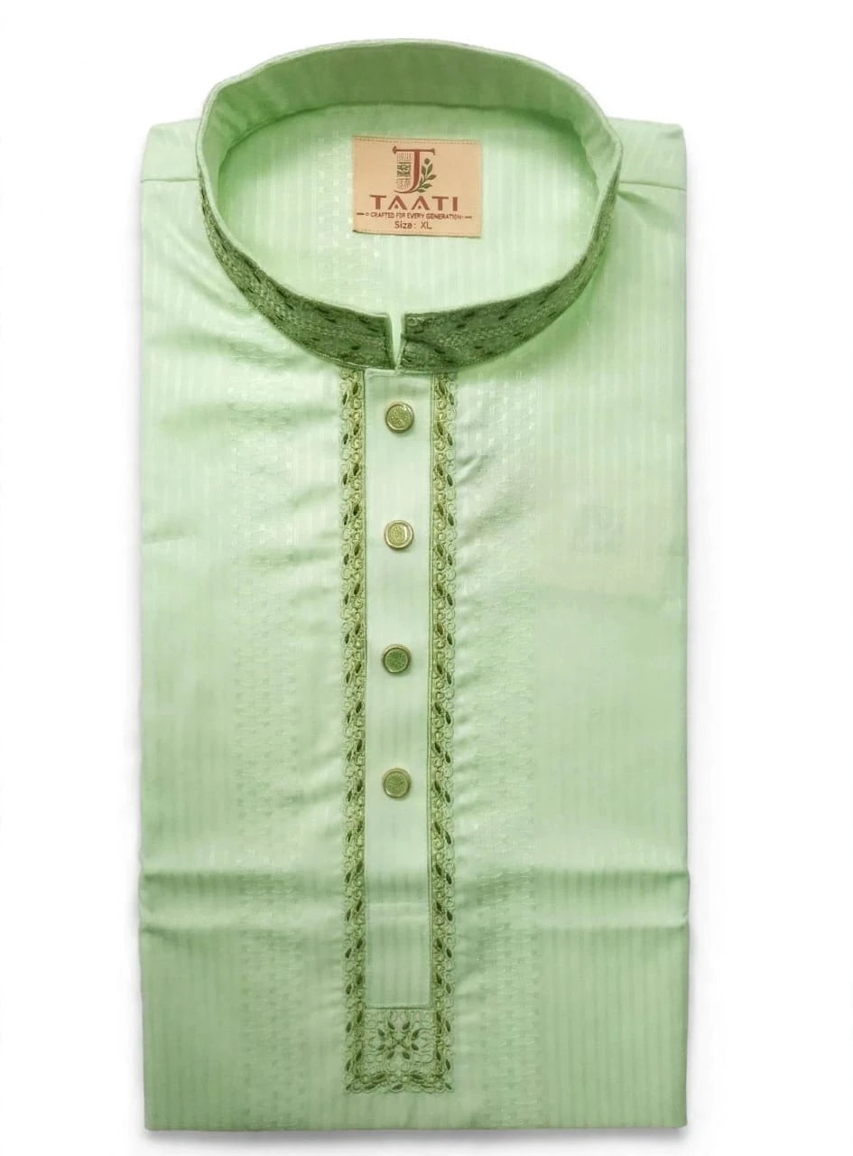 taati cp39=premium cotton  Embroidered Panjabi