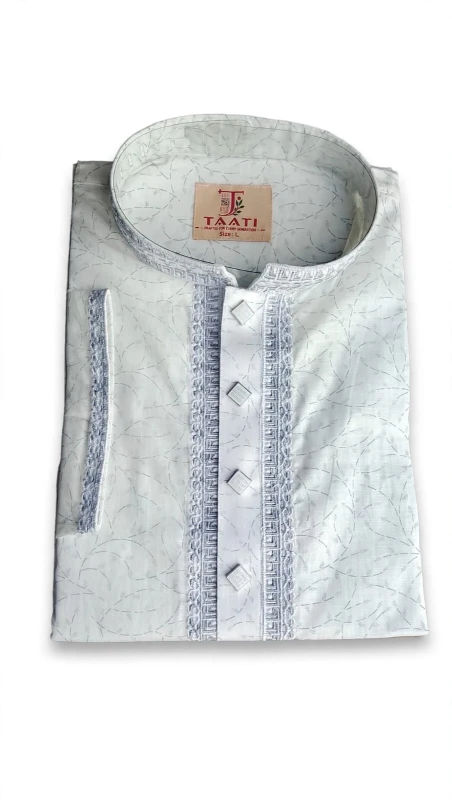 taati CP40=premium cotton  Embroidered Panjabi