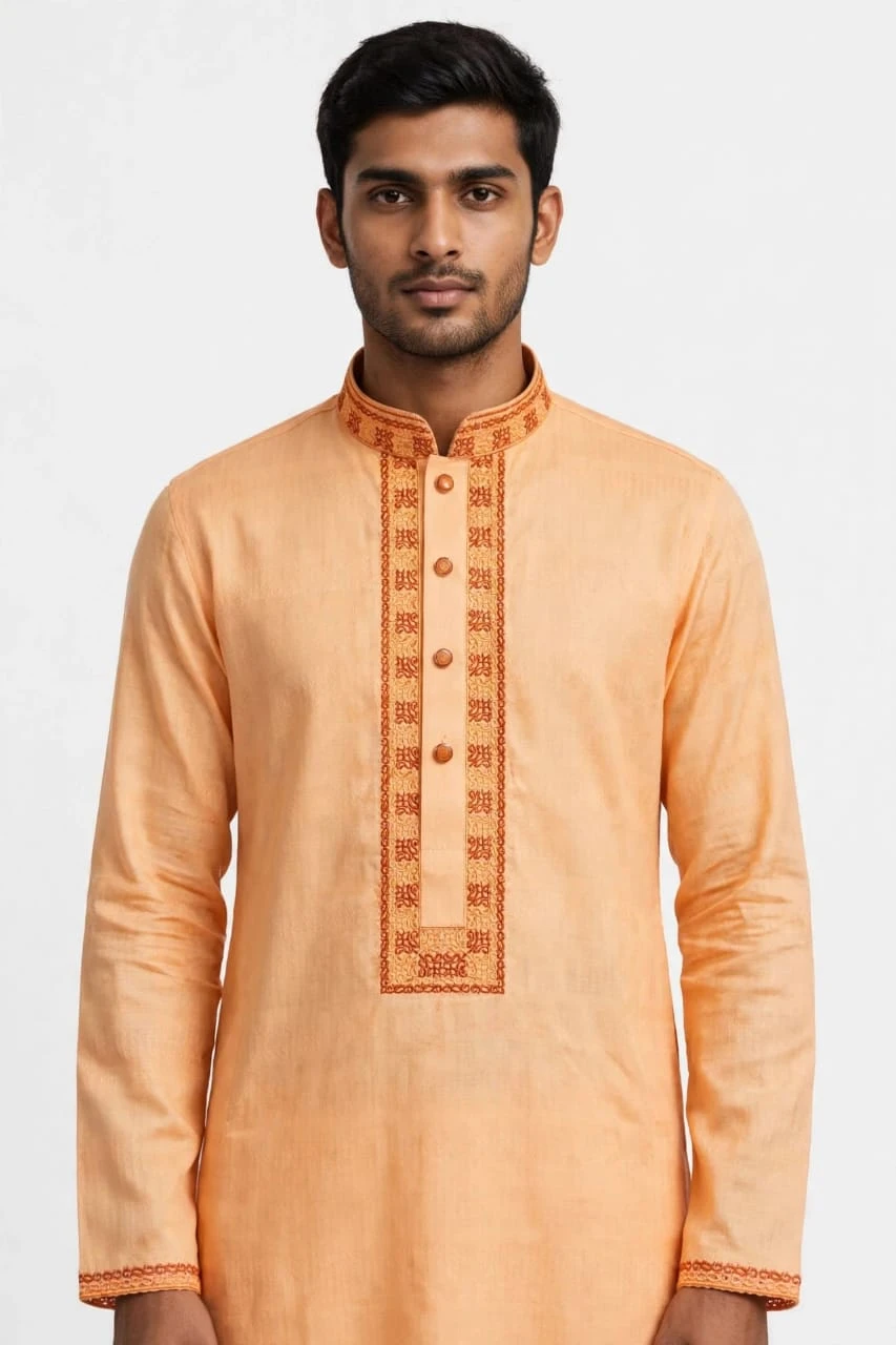 taati cp44=premium cotton  Embroidered Panjabi