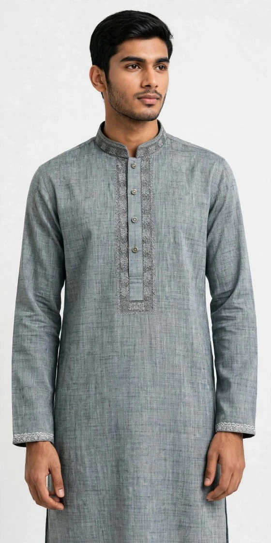 taati CP43=premium cotton  Embroidered Panjabi