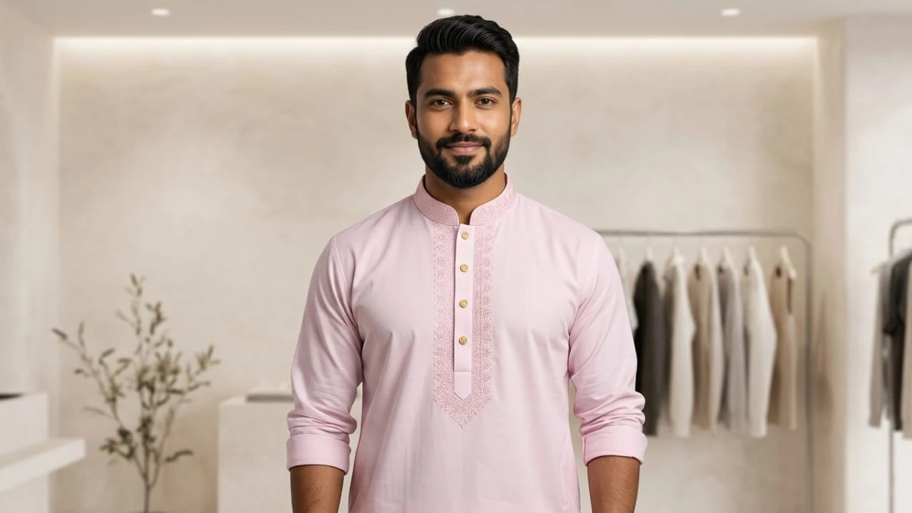 taati cp45=premium cotton  Embroidered Panjabi